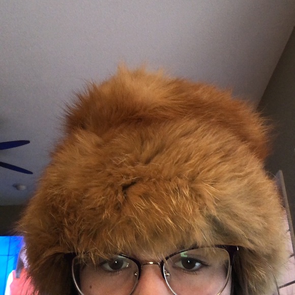 Vintage fox fur hat